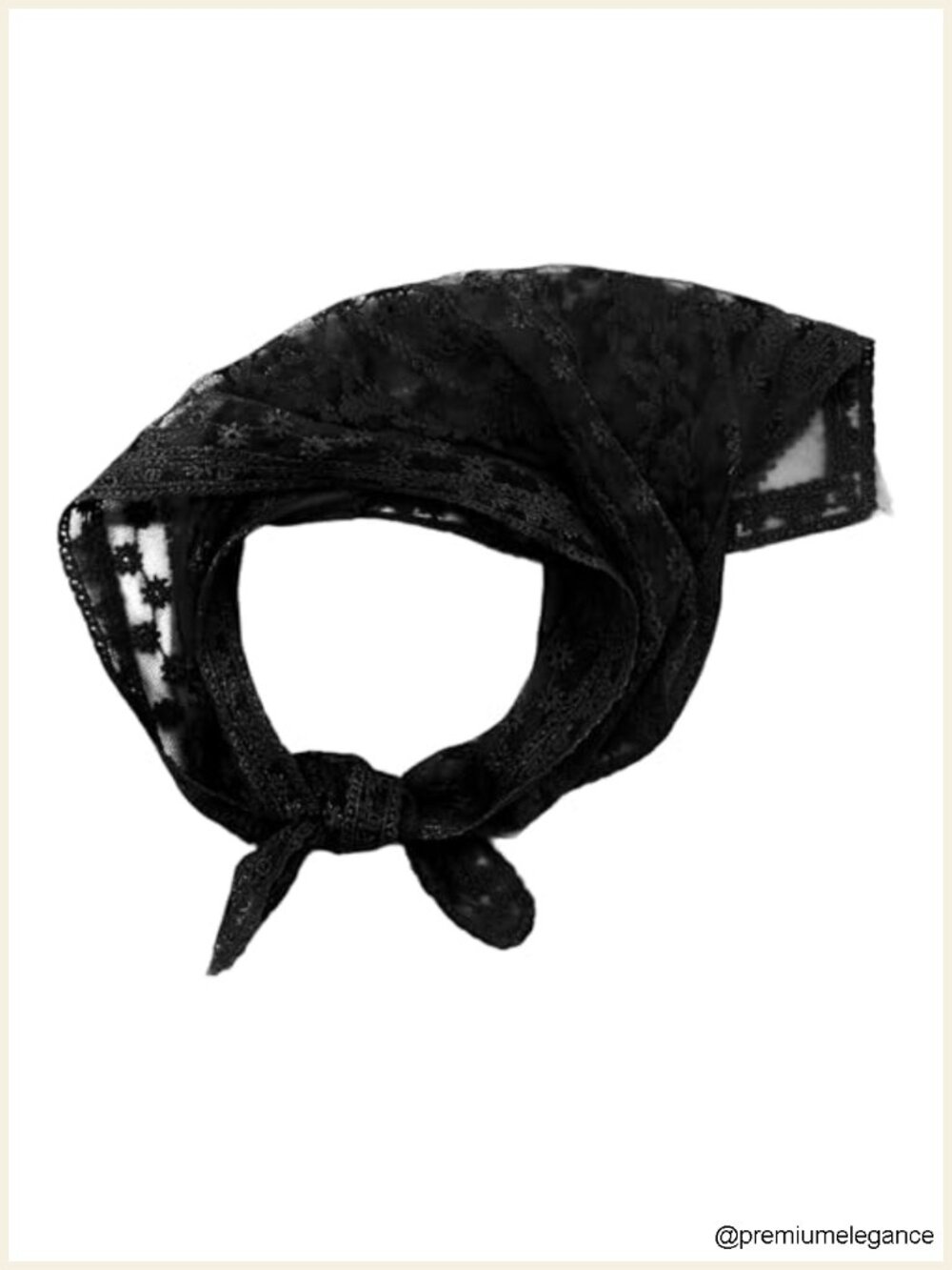 Lace Floral Triangle Head Scarf for Women Versatile Hair Neck Beach Accessory